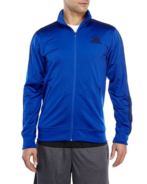 Adidas men's blue track jacket